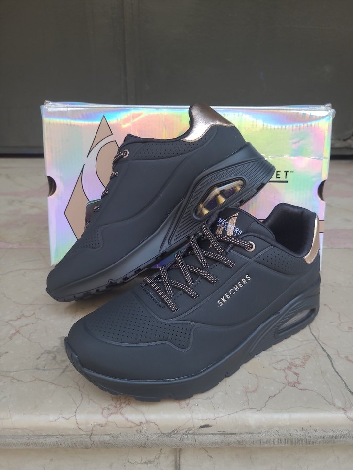 Skechers 37 Numara Siyah Kadın Spor Ayakkabı - Görsel 2