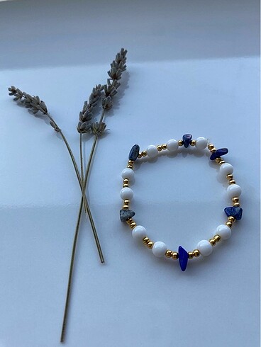 Doğal lapis taşlı bileklik