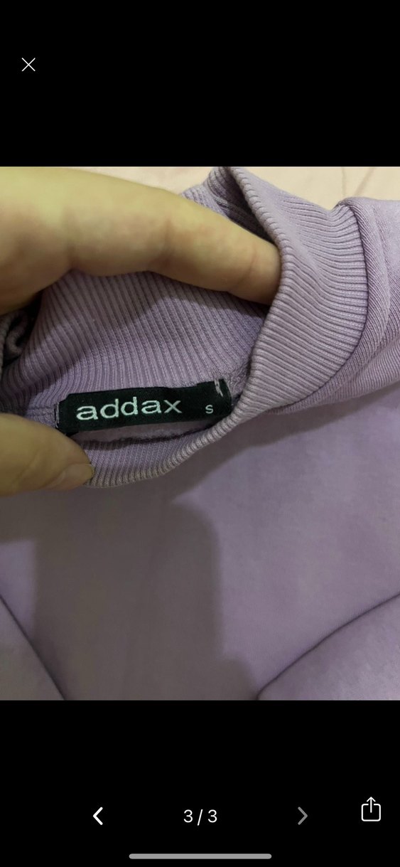 Mor Oversize Kadın Sweatshirt - Görsel 3