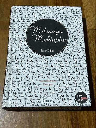 Milenaya Mektuplar Franz Kafka bez kapak kitap roman