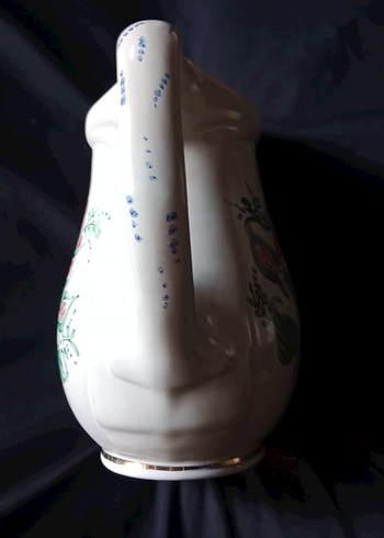 el işi Çiçek Desenli Seramik sürahi - Görsel 2