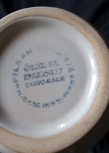 el işi Çiçek Desenli Seramik sürahi - Görsel 4