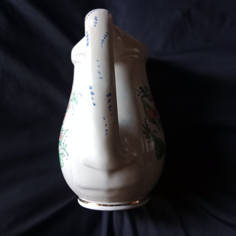 el işi Çiçek Desenli Seramik sürahi - Görsel 2