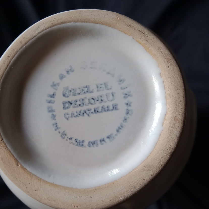 el işi Çiçek Desenli Seramik sürahi - Görsel 4