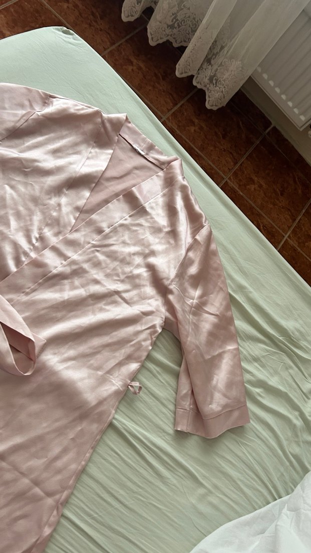 Bej Midi Boy Bohem Salaş Kadın Sabahlık - Görsel 2