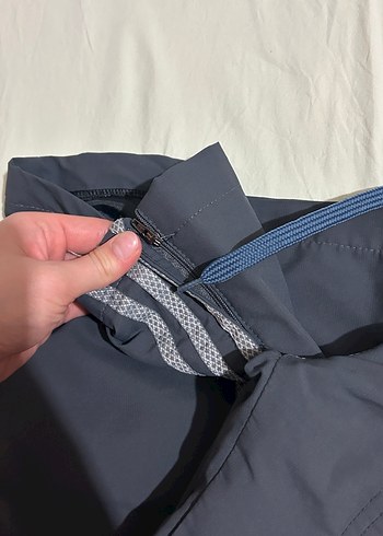 Erkek Gri Adidas Fermuarlı Rahat Eşofman Altı - Görsel 2