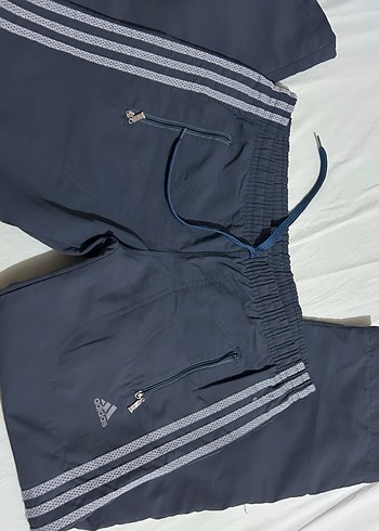 Erkek Gri Adidas Fermuarlı Rahat Eşofman Altı - Görsel 4