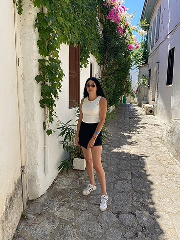 xxl Beden Siyah Kapaklı Şort Etek
