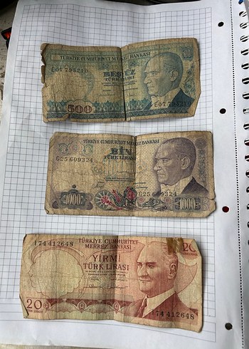Eski Türk Lirası Banknotları Koleksiyonu - Görsel 2
