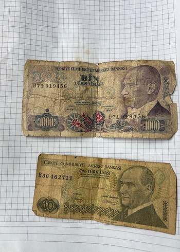 Eski Türk Lirası Banknotları Koleksiyonu - Görsel 5