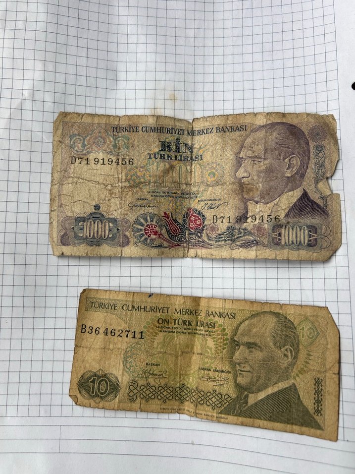 Eski Türk Lirası Banknotları Koleksiyonu - Görsel 5