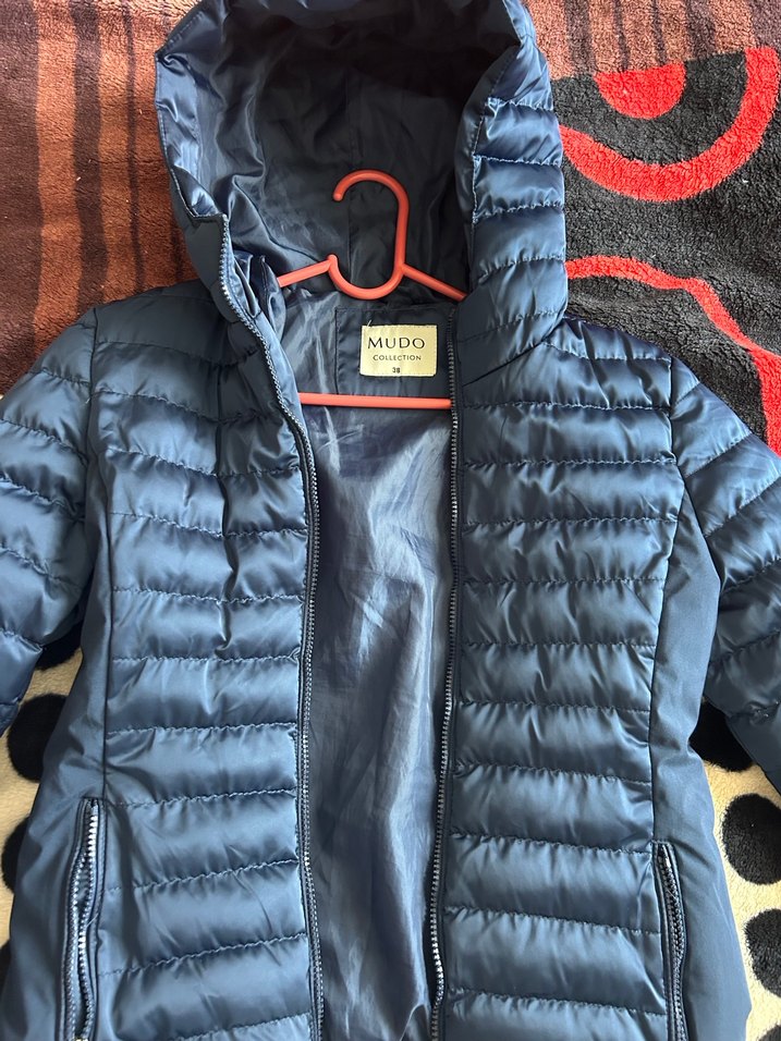 Mudo Lacivert Kadın Fermuarlı Mont - Görsel 3