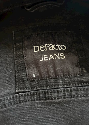 Siyah Düğmeli Kadın Denim Ceket - Görsel 4