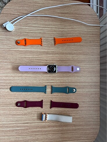 Beden beyaz Renk Apple watch 9 yıldız ışığı 41mm GPS