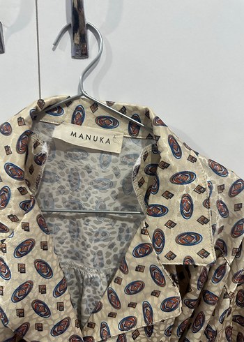 Manuka Bohem Uzun Kollu Yılan Desenli Kadın Elbise - Görsel 2