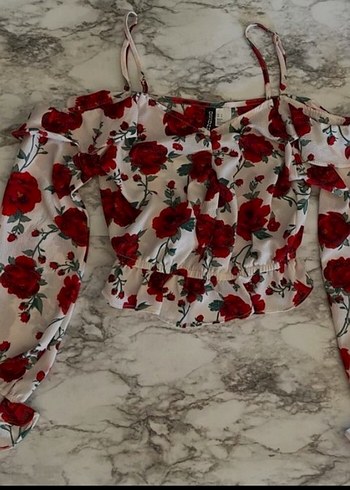 H&M Uzun Kollu Bluz