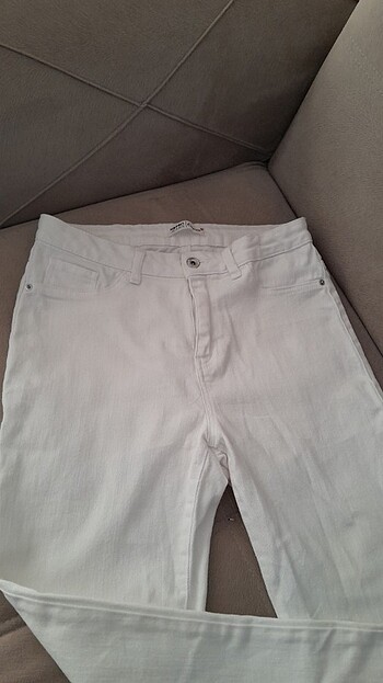 30 Beden beyaz Renk Kot pantolon