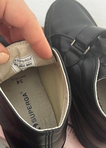 Erkek Çocuk Siyah Superga Ayakkabı - Görsel 3