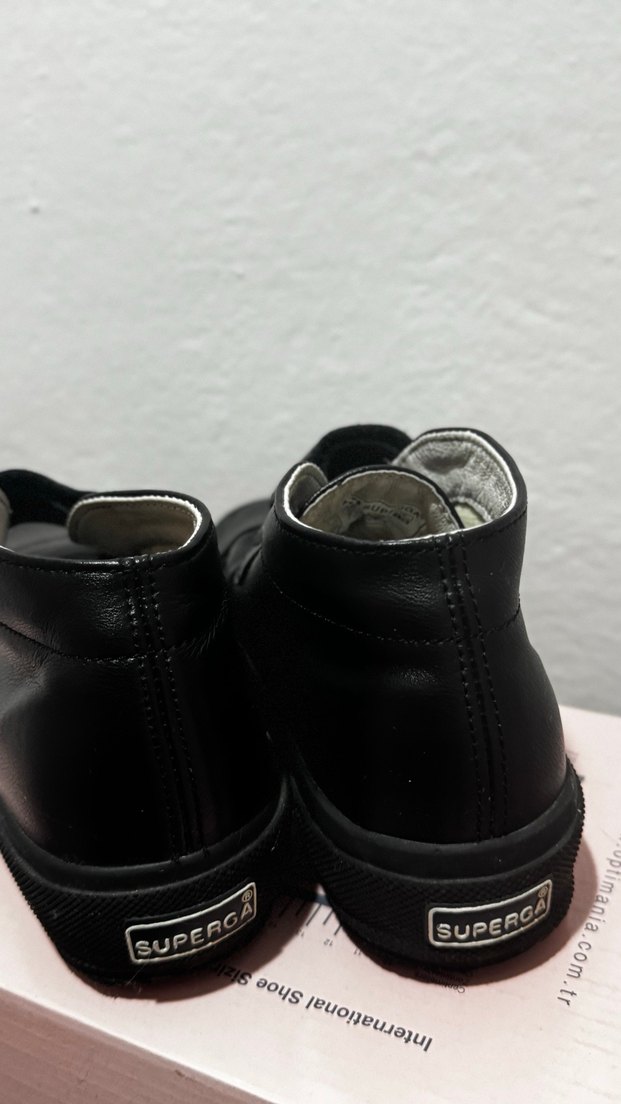 Erkek Çocuk Siyah Superga Ayakkabı - Görsel 2