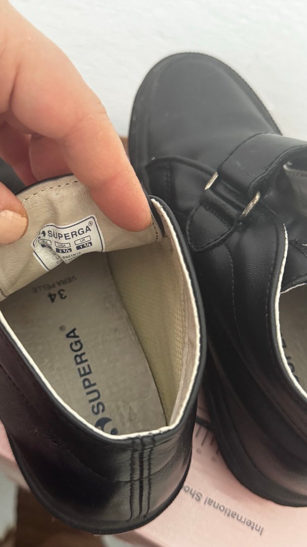 Erkek Çocuk Siyah Superga Ayakkabı - Görsel 3