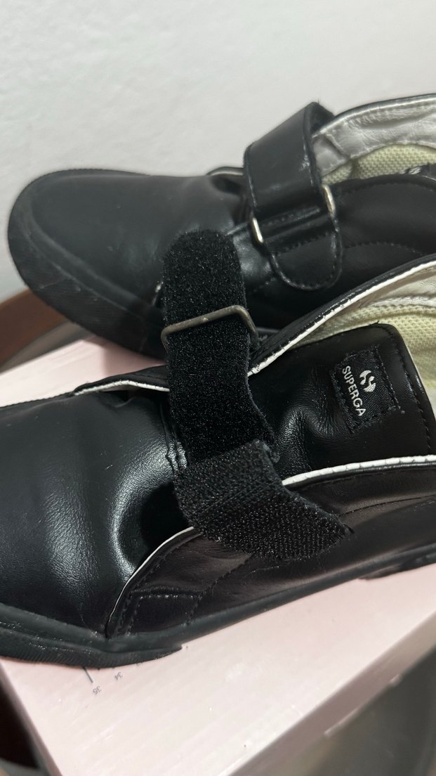 Erkek Çocuk Siyah Superga Ayakkabı - Görsel 4