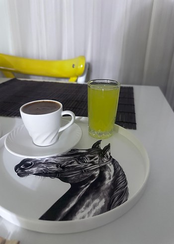 Karaca At Desenli Yuvarlak Tepsi - Görsel 6