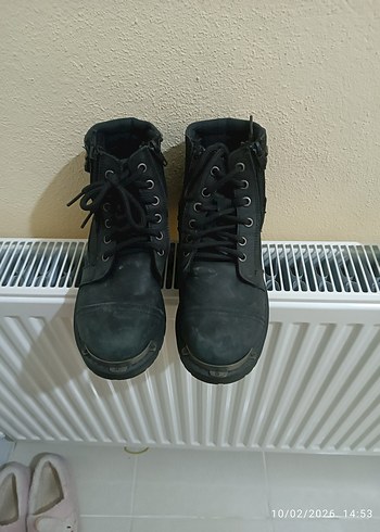 Kayışlı Siyah Kauçuk Erkek Botları - Görsel 3