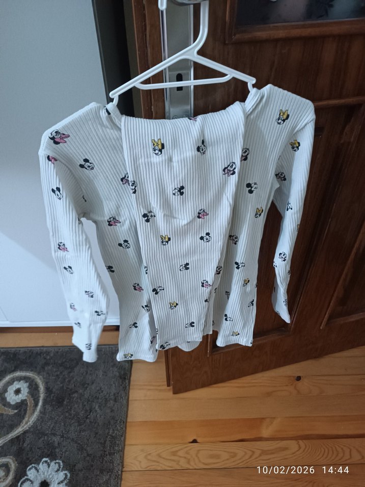 Beyaz Uzun Kollu Hamile ve Emzirme Pijaması - Görsel 2