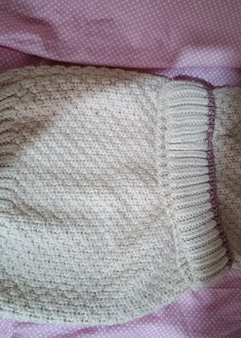 Gri Kısa Boğazlı Kadın Triko Kazak - Görsel 2