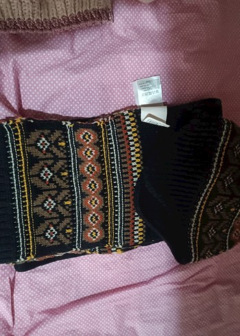 Çok Renkli Bohem Erkek Bere ve Atkı Seti - Görsel 2