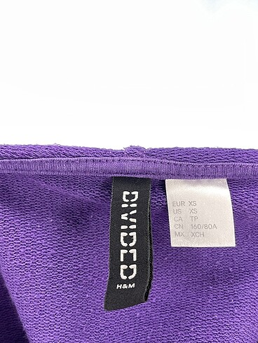 xs Beden mor Renk H&M Sweatshirt %70 İndirimli.