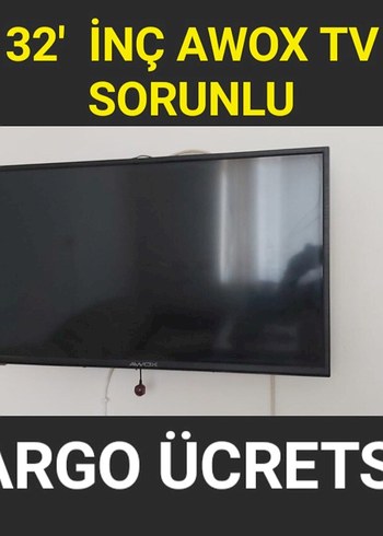 32 İnç Siyah AWOX TV hafif sorunlu
