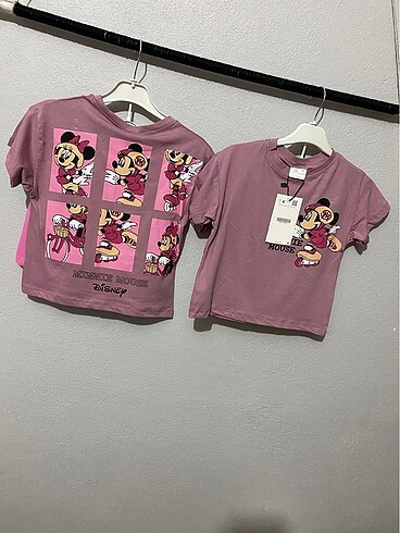 Minnie mouse şortlu kız çocuk takım