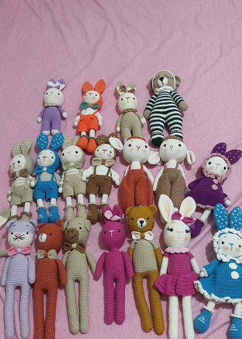 Fisher Price Renkli El Örgüsü Peluş Oyuncaklar