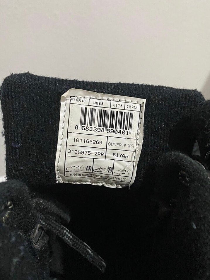 FİYAT DÜŞTÜÜÜ  Siyah Torex Erkek Outdoor Botlar Velcro Detaylı - Görsel 5