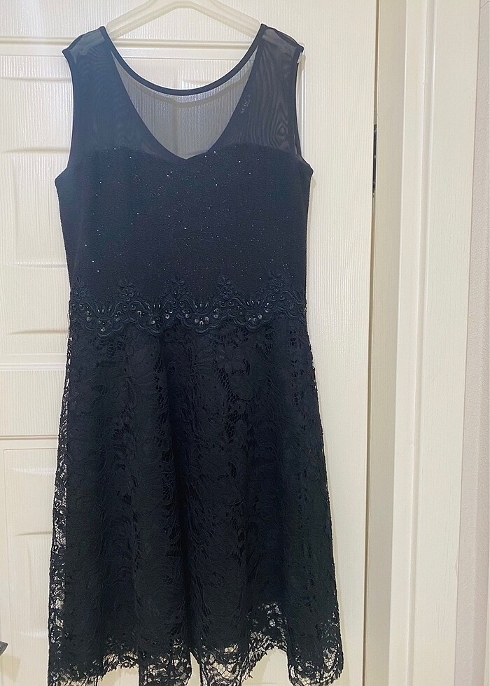 Siyah kısa elbise - Görsel 2