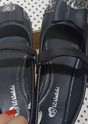 Kız Çocuk Siyah Kemerli Babet Ayakkabı - Görsel 4