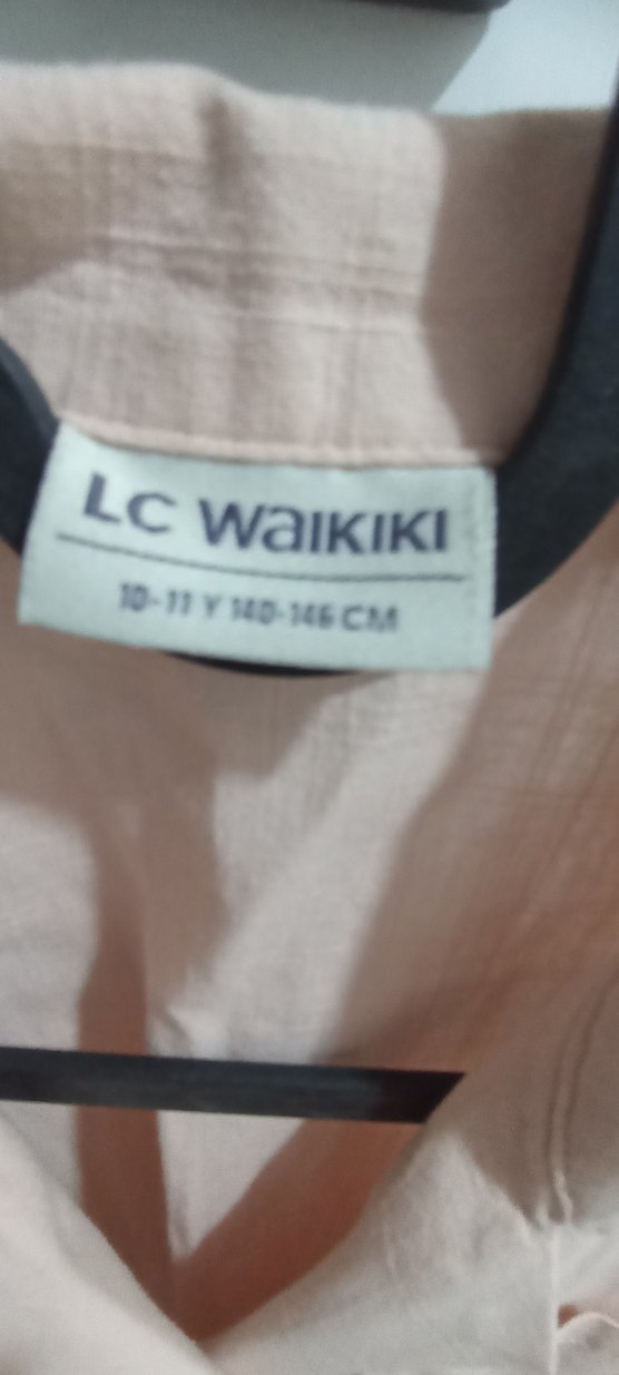 Düğmeli Nakışlı Pembe Kız çocuk Gömlek - Görsel 3