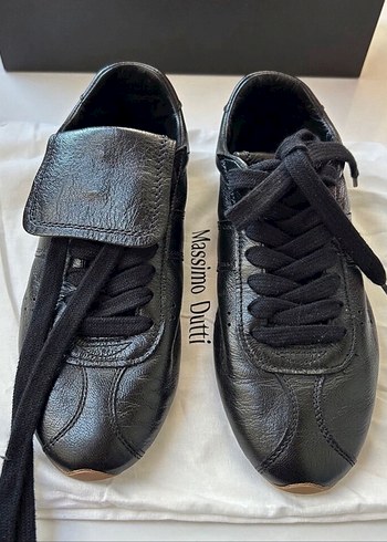 38 Beden Massimo Dutti Siyah bayan Ayakkabı Bağcığı