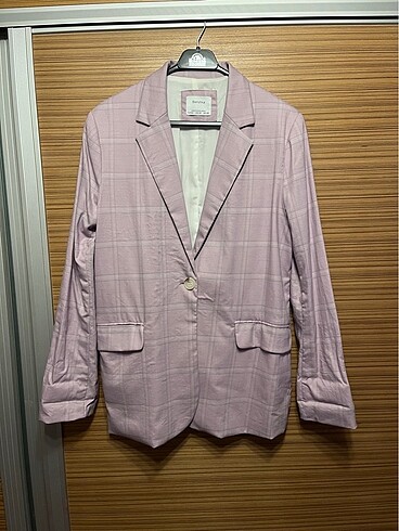 Bershka Ekoseli Blazer