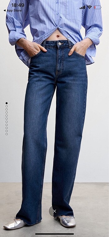 Mango Wide Leg Jean