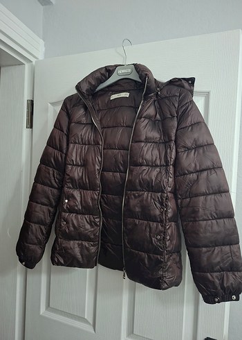 Kahverengi Fermuarlı Kadın Mont - Görsel 4