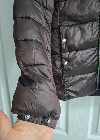 Kahverengi Fermuarlı Kadın Mont - Görsel 3