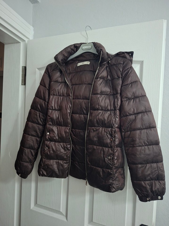 Kahverengi Fermuarlı Kadın Mont - Görsel 4