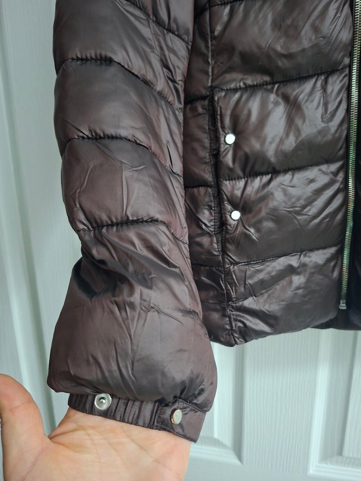 Kahverengi Fermuarlı Kadın Mont - Görsel 3