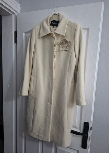 Düğmeli Uzun Kaban - Görsel 4