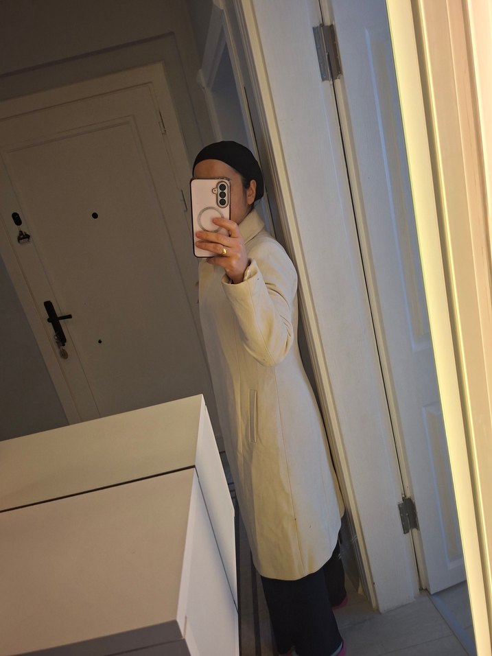 Düğmeli Uzun Kaban - Görsel 2