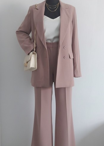 Bej Midi Kadın Blazer Ceket - Görsel 2