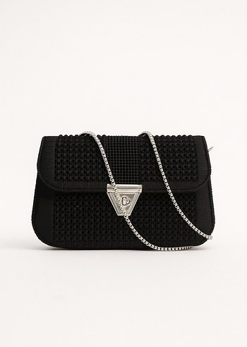 Siyah  el Örgüsü Kadın Çanta - Görsel 2