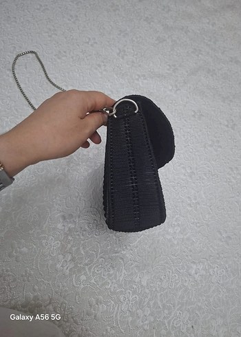 Siyah  el Örgüsü Kadın Çanta - Görsel 6